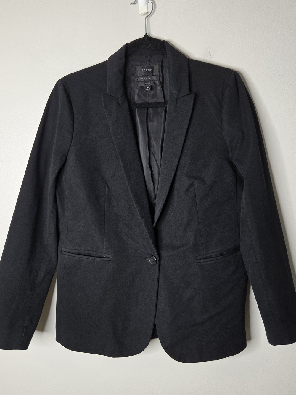 J Crew Parke Bi Stretch Cotton-Blend Blazer